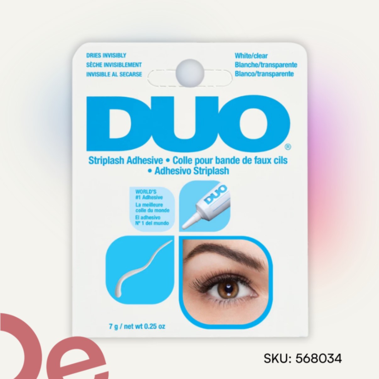 DUO Pegamento transparente para pestañas - Clásico Azul