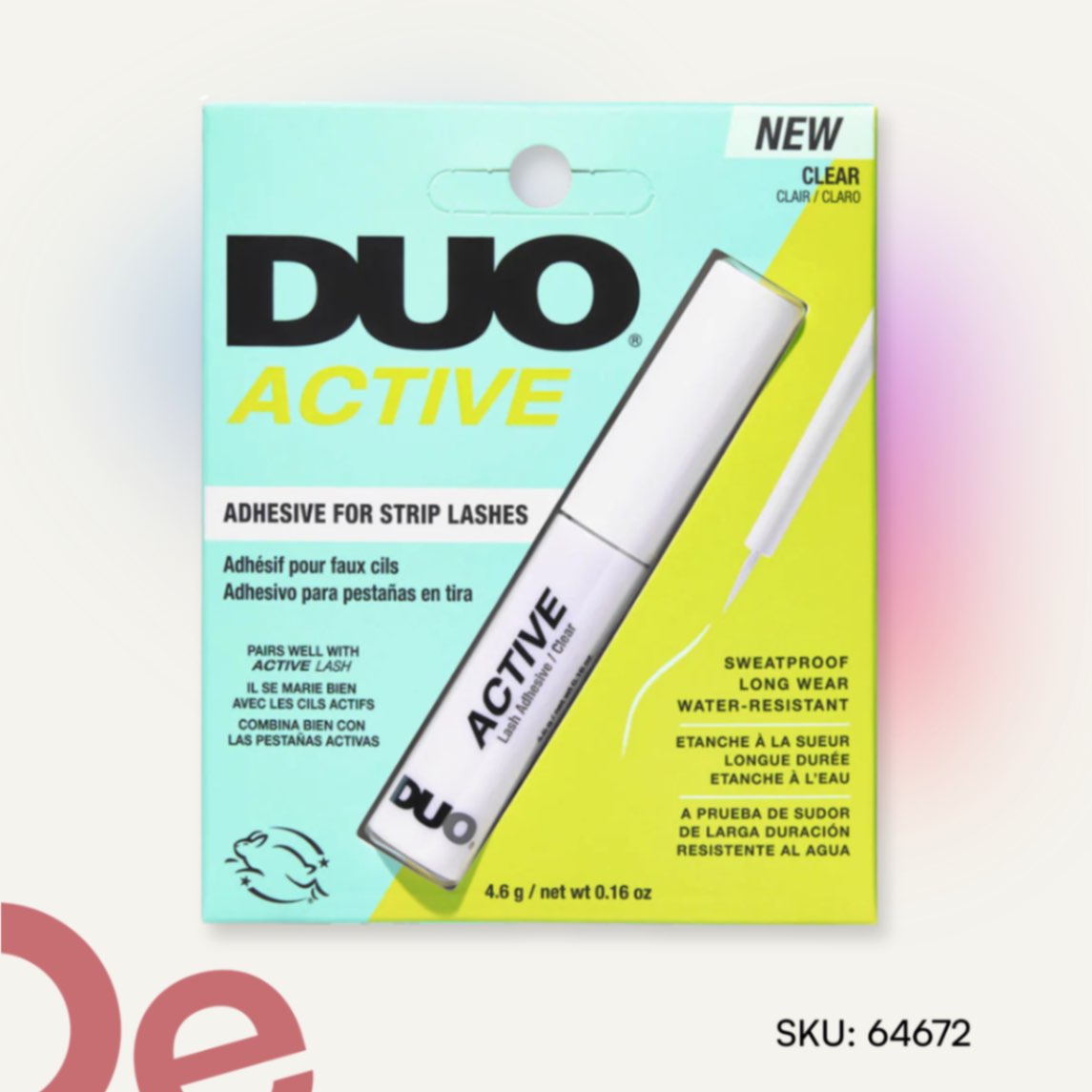 DUO Pegamento para pestañas Active – Transparente con Brocha