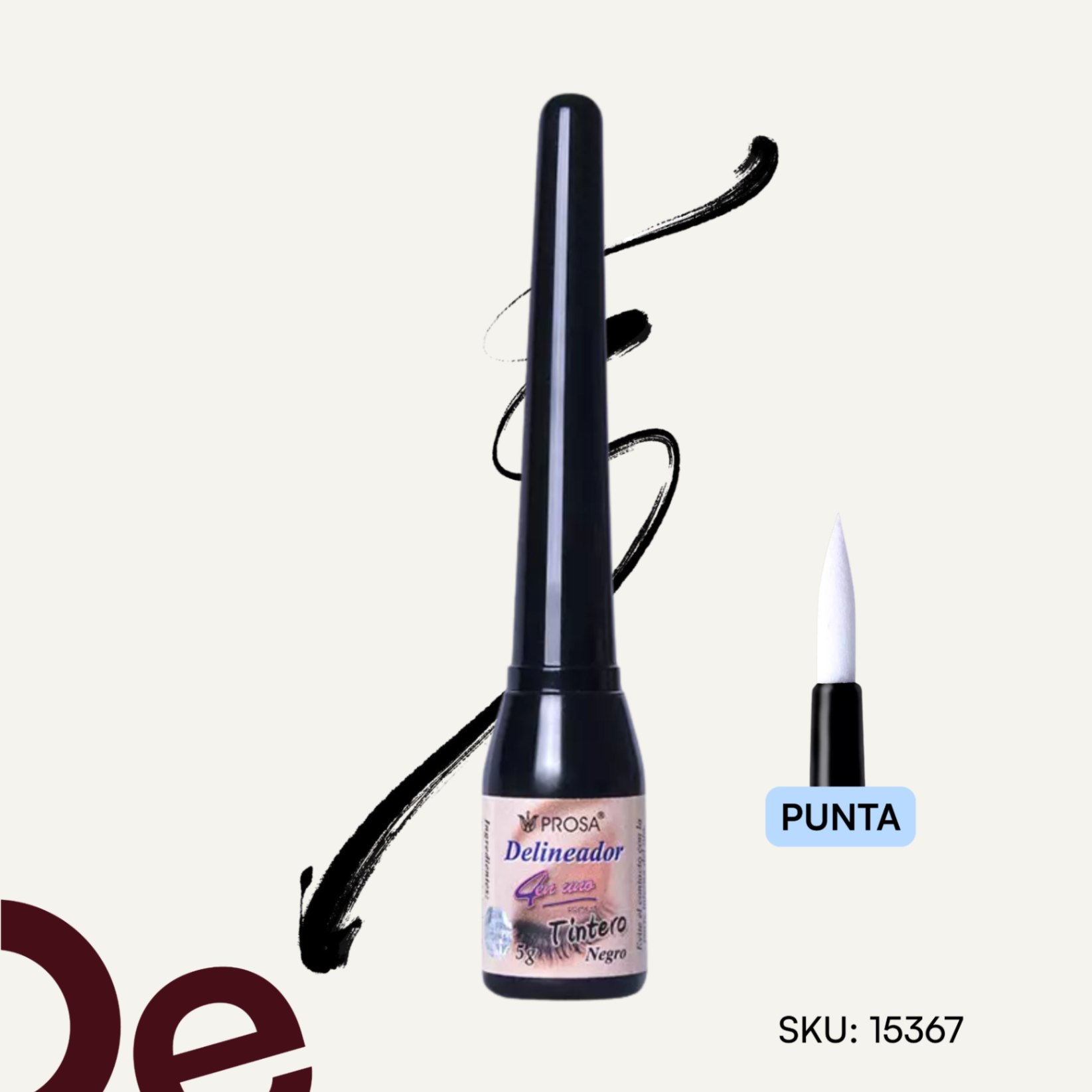Delineador Tintero Negro PROSA 